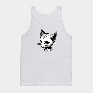 Catto face Tank Top